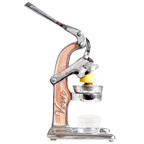 Image of Artisan Cast Aluminum Professional Grade Manual Hand Press Juicer Perfect for Orange, Lime and Small Citrus Fruits Fresh Morning Drinks, Cocktails, or Cooking by Verve CULTURE - Small - Rose Gold