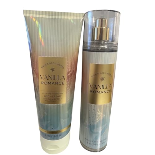 Bath and Body Fine Fragrance Mist (Vanilla Romance Mist Cream Set)