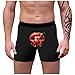 Valentines Briefs For Men Novelty Graphic Comfort Funny Breathable Underwear For Boyfriend Fashion Soft Print Soft Underpants,Black,X-Large