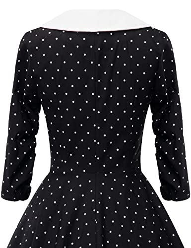 Image of GownTown Womens 1950s Cape Collar Vintage Swing Stretchy Dresses