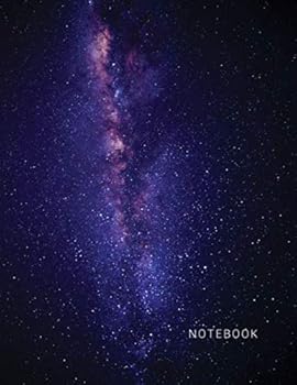 Notebook : Starry Galaxy Composition Notebook - Large 8. 5 X 11 - College Ruled 110 Pages