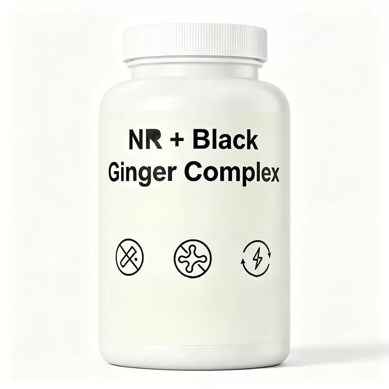 Complejo de Jengibre Negro, Energía Natural y Resistencia para hombres
