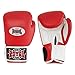 ROYAL FIGHT GEAR Guantes de boxeo de cuero genuino de TWS Style I Guantes de entrenamiento de boxeo para hombre y mujer (rojo, 10 onzas)