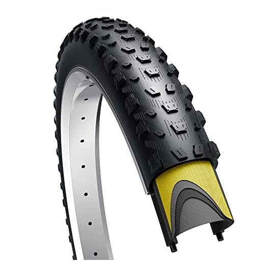 Fincci 29 x 2.6 Inch 68-622 ETRTO Folding Bike Tire with Nylon Protection, 60 TPI for Mountain, MTB, Downhill XC/Enduro Trail Bicycle Tires
