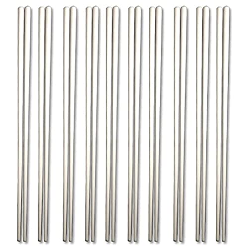 Baguettes japonaises pour vos soirées sushi à la maison, set de 10 paires argent