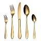 HOMQUEN Gold Besteck Set aus Edelstahl für 6 Personen, 30 Teile