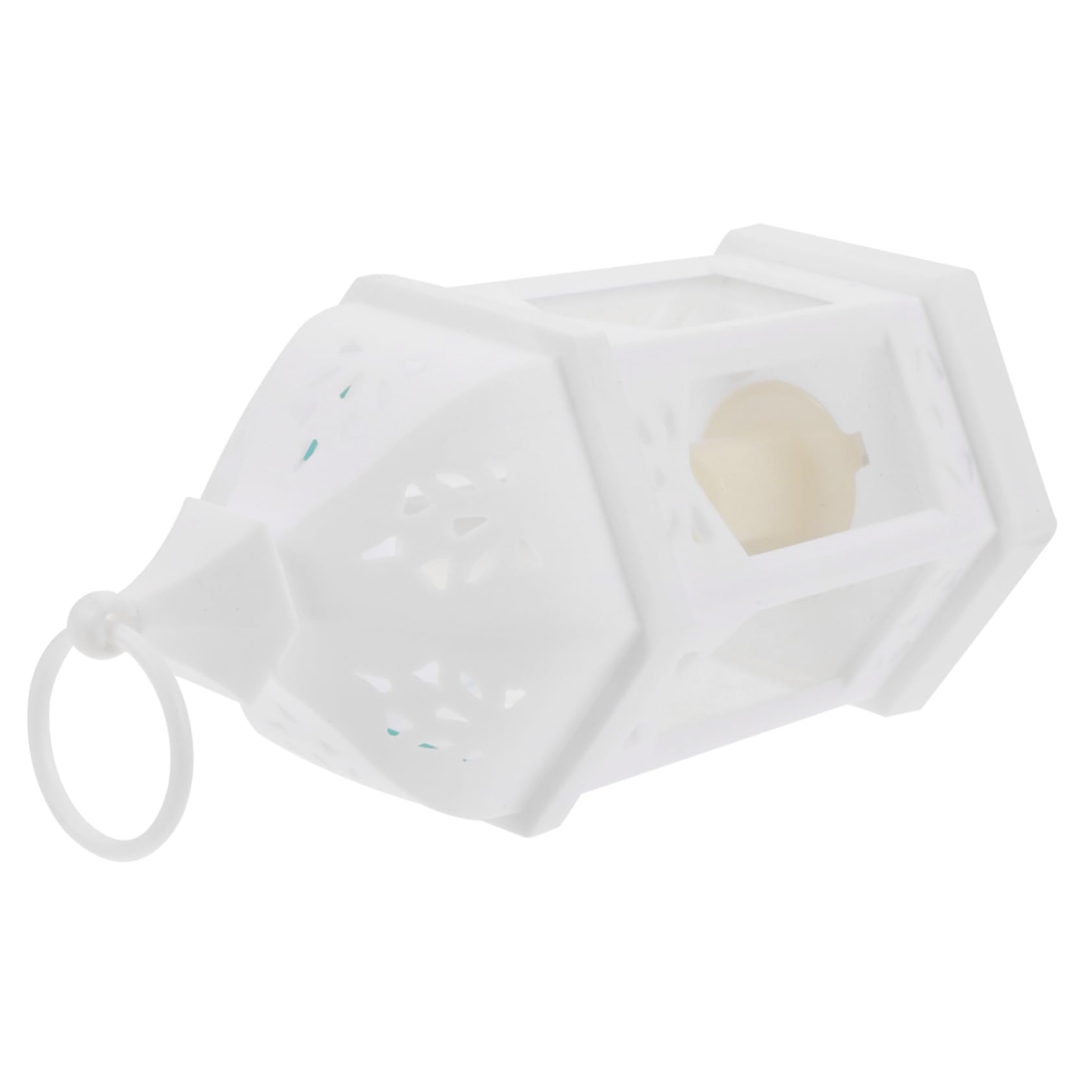 Ciieeo 1Pc Christmas Iron Lantern Candlestick Elegant Desktop Decoration for Holidays Reusable Votive Candle Holder for Parties Weddings and Special Occasions