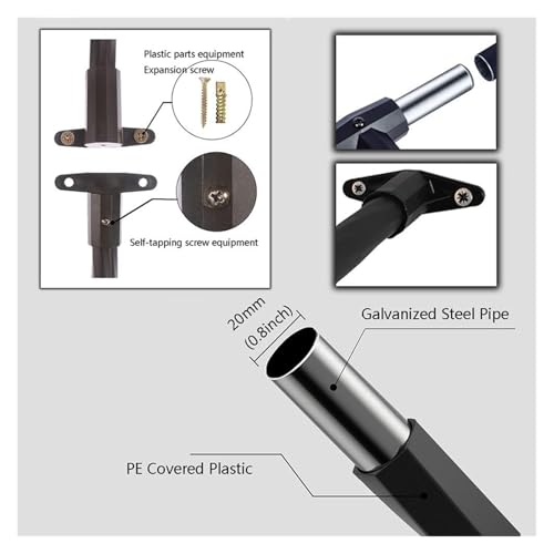 Arche de jardin en métal noir demi-arche de mariage 2,4m