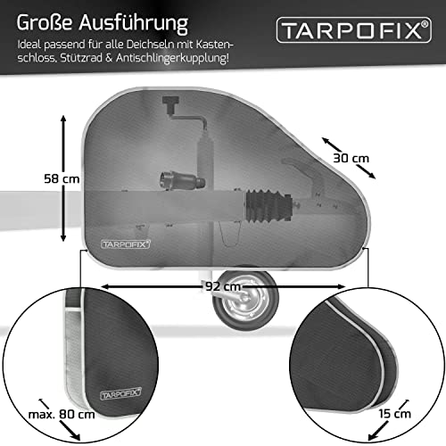 Tarpofix® Deichselabdeckung Wohnwagen | Deichselhaube für PKW Anhänger – Ansicht 2