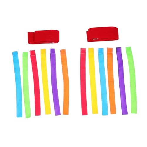 ADOCARN 2セット?尾巴ゲーム子供用感覚運動トレーニング道具点 幼児向け赤腰ベルト ファミリー屋外遊び 学習キャンプ用プレイ用品