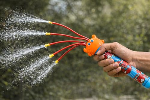 Image of Holi String Multy Directional Tichku Water Pipe Pichkari | with Free Balloons | | (Assorted) | PoPo Toys