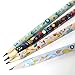 Channie's Number 2 Floral Pencil Set, Colorful Pencils with Cute Floral Design for Sketching, Writing, or Drawing, Pack of 12 Pre-Sharpened Flower Pencils for Girls and Women