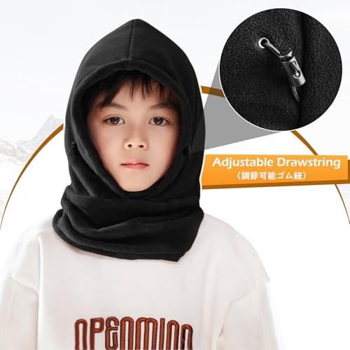 Image of TRIWONDER Kids Winter Hats Balaclava Ski Mask for Boys Girls Toddlers Windproof Adjustable Cold Weather Face Mask Neck Warmer