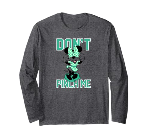 T-shirt Minnie Disney St Patrick long sleeve vert pour la fête de Saint-Patrick