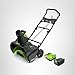 Greenworks 80V (75+ Compatible Tools) 20” Brushless Cordless Snow Blower, 2.0Ah Battery and Charger Included