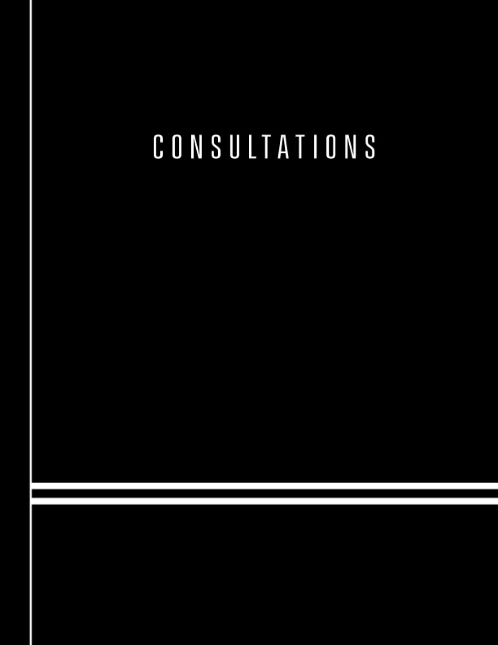 Consultation book: Indexed consultation record book - Client / Customer / Interview / Meetings
