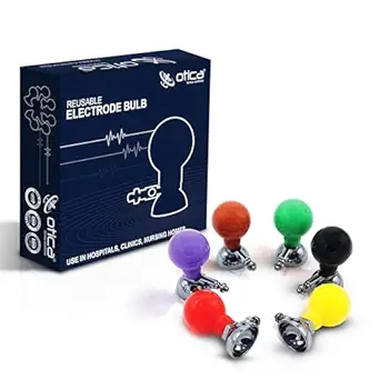 OTICA ECG Adult Chest Suction Electrode Bulb for ECG Machine Set of 6