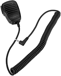Bewinner Handheld Microphone for Walkie Talkie Portable Microphone 3.5mm Interface with Rotary Clip for Police, Army, Nighubs, Security