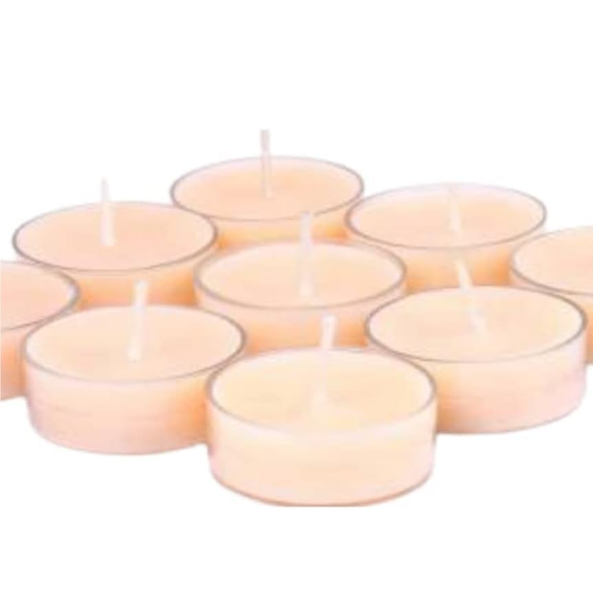 CHIBRO TeaLight Candle/Glass Votive/Wax Tablet/Cookie Jar/Coco Bowl Candle/Lantern Mix/Diffuser/Mood Relaxing JAR/Acrylic Tealight Scented (Cranberry, Acrylic Tealight Scented)