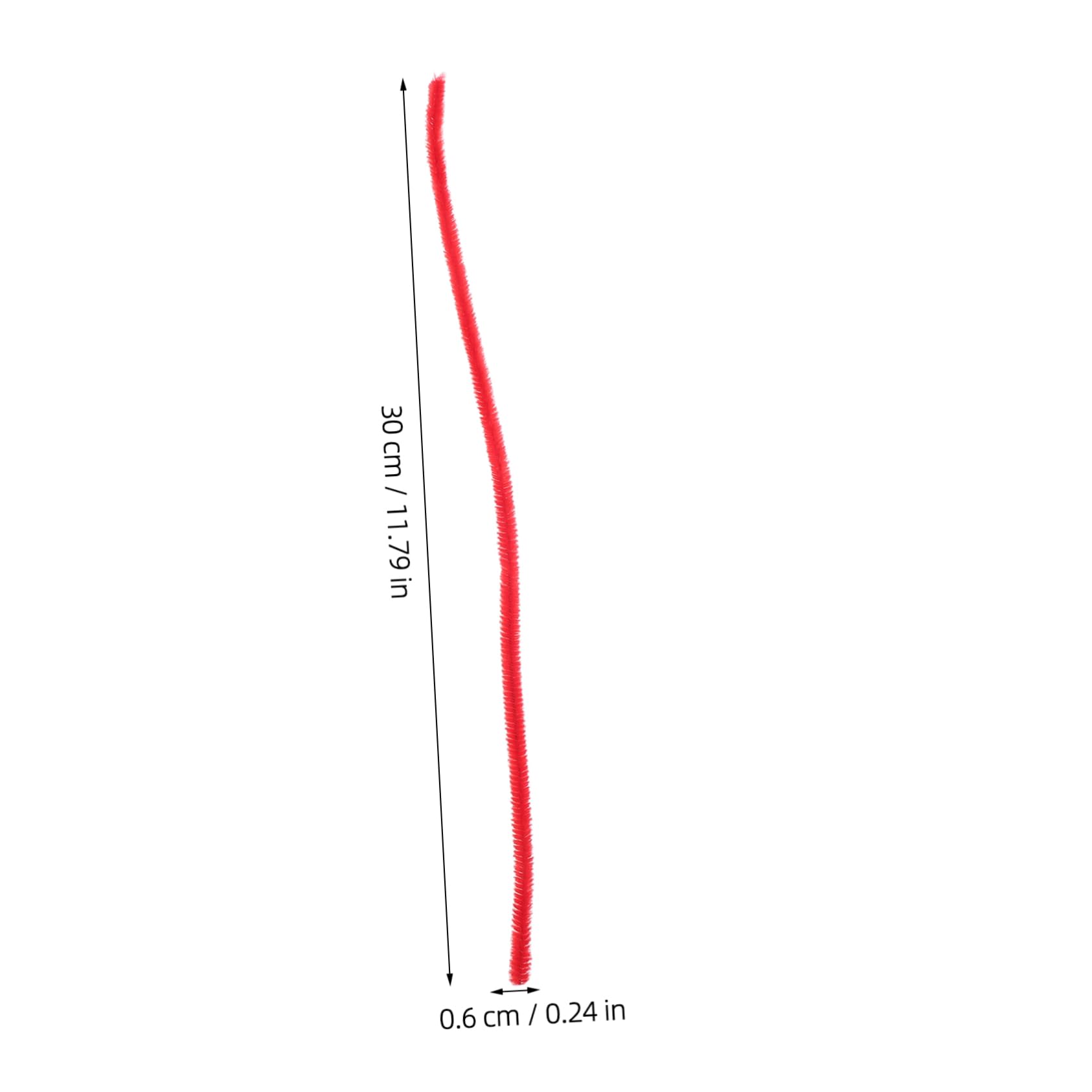 CIMAXIC 100Pcs Red Pipe Cleaners Chenille Stems for Craft Projects for Christmas Decorations and Creative Art Supplies for Flower Building and Handicrafts