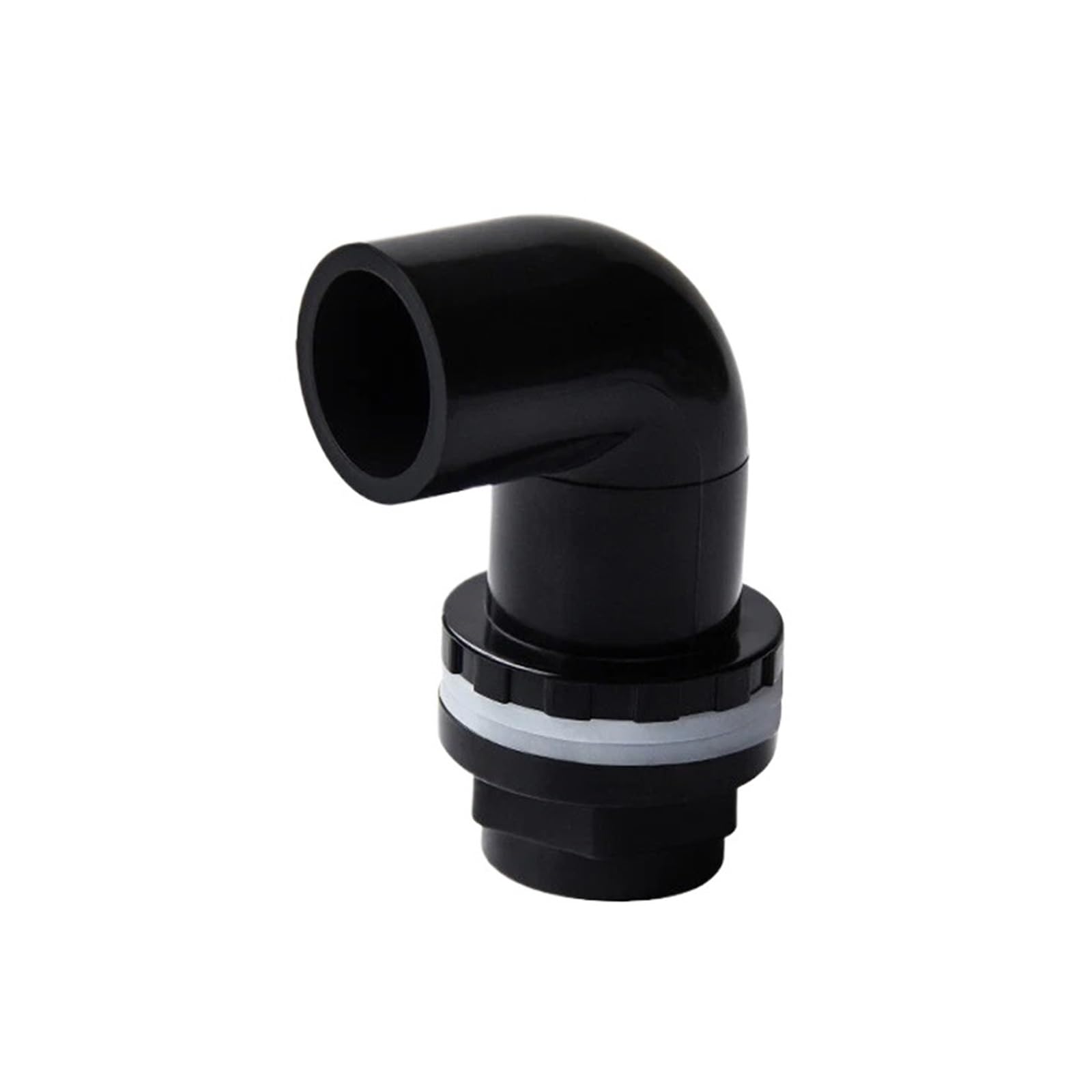 Accesorios de tubería codo 90 ° PVC, 1~5 uds., 20/25/32/40/50mm, conector drenaje tanque peces, adaptador UPVC jardín(40mm - Straight,5Pcs)