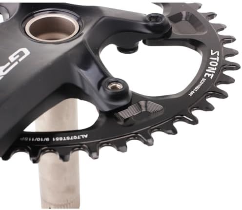 DJC Stone Oval Bike Chainring 110BCD for Shimano Gravel GRX FC RX810 RX600 36T 38 40 42 46 58T 60T Narrow Wide Road Bike Chainwheel