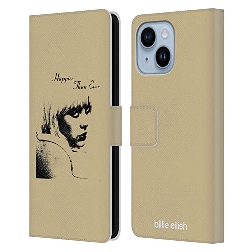Housse portefeuille iPhone 14 Plus Billie Eilish avec fentes pour cartes