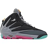 Reebok Unisex The Blast Basketball Sneaker, Black/Laser Pink/Cyber Mint, 10 US Men