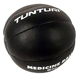 Material: Cuero Tunturi Functional Balón Medicinal Cuero, Unisex Adulto, Negro, 5 kg
