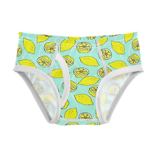 Cotton Little Boys Briefs Soft Lemon Fruit Toddler Underwear