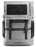 RUGSAK® Original PRO | Laptoprucksack Wasserdicht [20-35L] Handgepäck 40x30x20 | Rucksack für Business Sport Uni Wandern Reisen | Wickelrucksack | Damen Herren Teenager (Ash Gray)