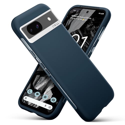 Image of Spigen Cyrill UltraColor | Google Pixel 8a Case | Blue Pixel 8a Back Cover | TPU+Poly Carbonate - Deep Sea
