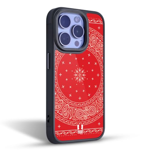 Coque gel renforcée Apple iPhone 15 antichoc rouge bandana