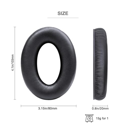 Voarmaks A30 Replacement Ear Pads Headband Cushion Pad Compatible with Bose A30 Aviation Headset including Inner Foam Filter Inserts, 3 Mic Covers Windscreen, Protein Leather Memory Foam (Refresh Kit) - Thumbnail 4