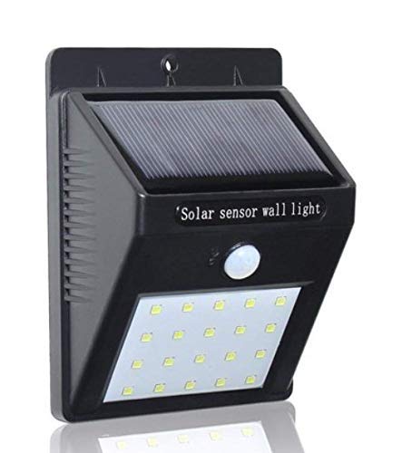 20 LED Solar Sensor Motion Wall Light for Pathway, Security, Surveillance, Swimming Pool, Outdoor, Society