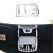 Justautotrim Inner Cup Holder & Panel Door Handle Chrome Cover Trims Kit for 2015 2016 2017 Ford F150 2017 2018 F250 F350 Super Duty Accessories (Front Reading Light)