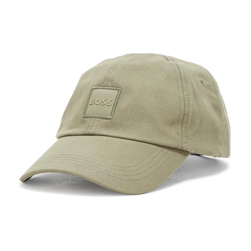 BOSS, Tonal Square Logo Cotton Twill Hat, Kalamata Green, PCE.