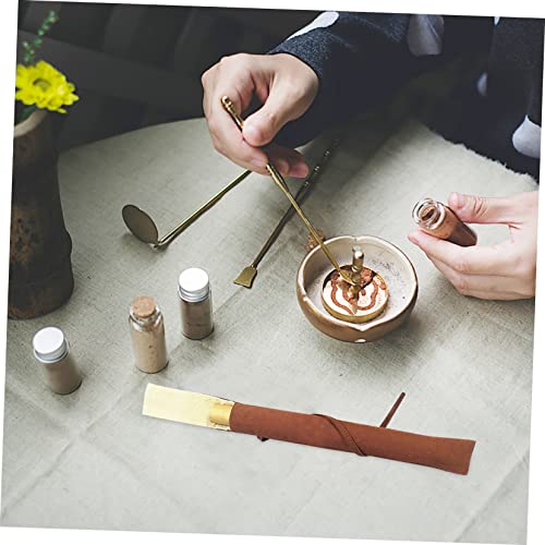 Yarnow 3Pcs Incense Tube Bag Linen Organizer Linen Bags Inscents-Sticks Incense Linen Bag Incense Tubes Bags Incense Storage Container Cotton Linen Incense Stick Holders Bag Linen Pouch #TOP6