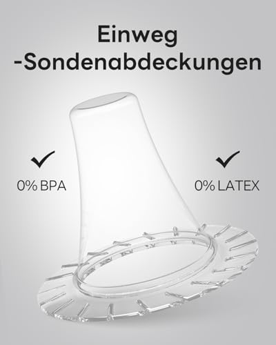 Fieberthermometer Ohr für Erwachsene & Kinder, 1s Ergebnis Hochpräzise Ohrthermometer, 30 Speicher Abrufen, 3-Farben-Fieber-Alarm, mit 21 Einweg-Sonde Abdeckungen & Aufbewahrungsbox (LCD-Transparente)
