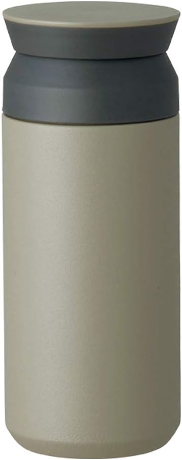 20934 Travel Tumbler, 11.8 fl oz (350 ml), Khaki, Double Wall Vacuum Construction, Heat and Cold Retention