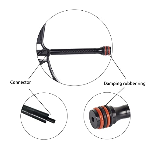 Bow Stabilizer,Archery Bow Stabilizer For Compound Bow,Carbon Fiber Bow Stabilizer ,Used For Range Training, Hunting And Shooting，Side Bar Damping, Can Add Other Counterweight. (Stabilizers-Pt-6") #TOP4
