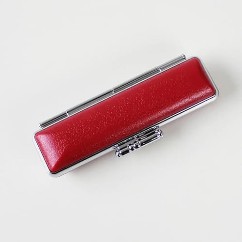 フォーマル 印鑑ケース 10.5mm〜12.0mm用 はんこケース 収納 就職祝い かわいい 女性 カラフル 軽量 ギフト 祝い プレゼント 入学祝い 卒業祝い 出産祝い サプライ (ローズレッド)