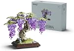 Nifeliz Wisteria Bonsai Tree Building Set for Adults, Botanical Plant Building Set, Flower Bonsai Model for Home Desk Decor, Gift for Plant Lovers (737 PCS, NF10372)