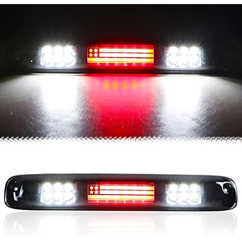 Tresound LED Third 3rd Brake Light for 1999-2007 Chevy Silverado GMC Sierra 1500 2500 3500 HD Classic, Rear Cargo Lamp High Mount Stop light Cover