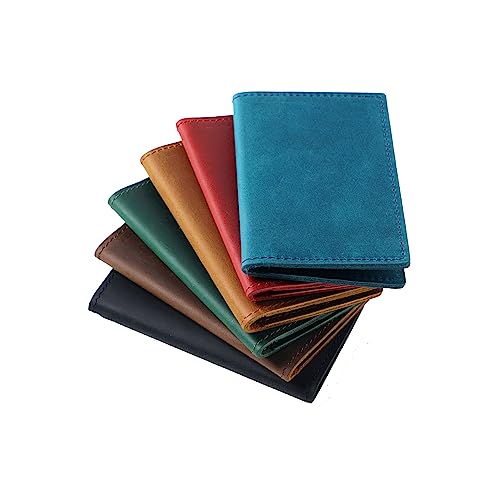 Handmade 100% Leather Bifold Wallet with Card Holder, Minimalist Design, Thin & Slim, Great for Gift3