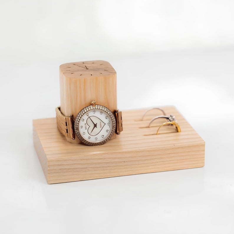 UNION ARTITION ARTS Wooden Organiser Handmade in Wooden Watch Holder Stand for Watch Stands (Watch Stand Size, (Medium) (B0CTJ3R4VP) Amazon Price History, Amazon Price Tracker
