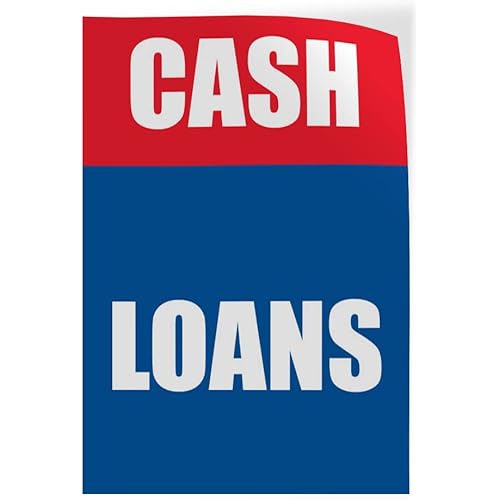 Door Decals Vertical Vinyl Stickers Multiple Sizes Cash Loans Promotion Business U Industrial Vinyl Luggage & Bumper Stickers for Cars Business 24x36Inches