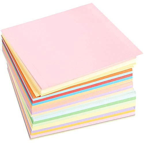 Origami Paper, Arts and Crafts Supplies (20 Colors, 6 x 6 in, 500 Sheets)