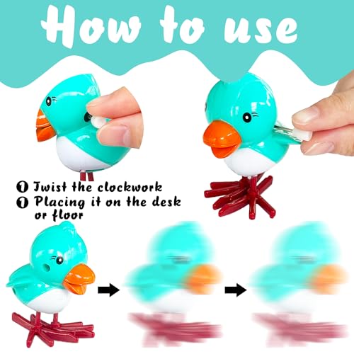 24 pcs wind up toys assorted animals bulk flipping walking jumping clockwork toywind up animal party favors toy for birthday birthday party favorsclassroom prizestreasure box