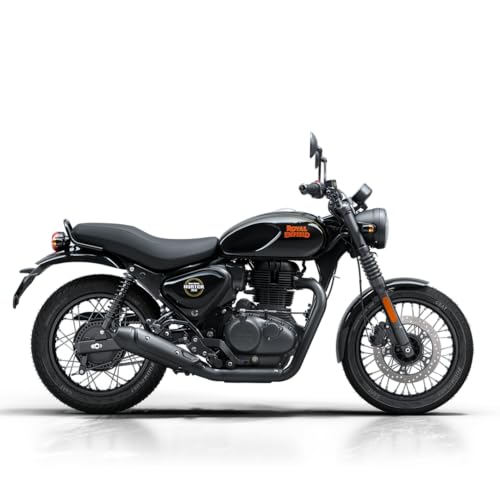 Image of Royal Enfield Hunter 350 with Disc & Spoke Wheels Motorcycle (Factory Black) Booking for Ex-Showroom Price